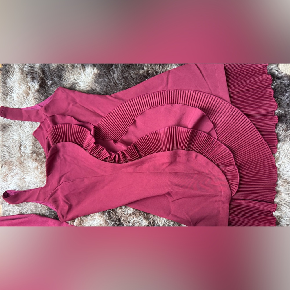 SHEIN Pink Ruffled Dress
